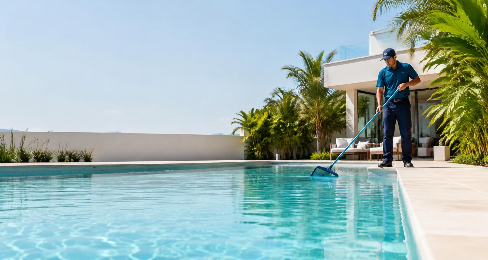 Piscina ilustrativa no registro de serviço